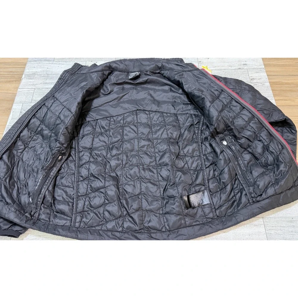 The North Face Jacket Boys Black ThermoBall Puffer Full Zip Outdoor SMALL 7/8